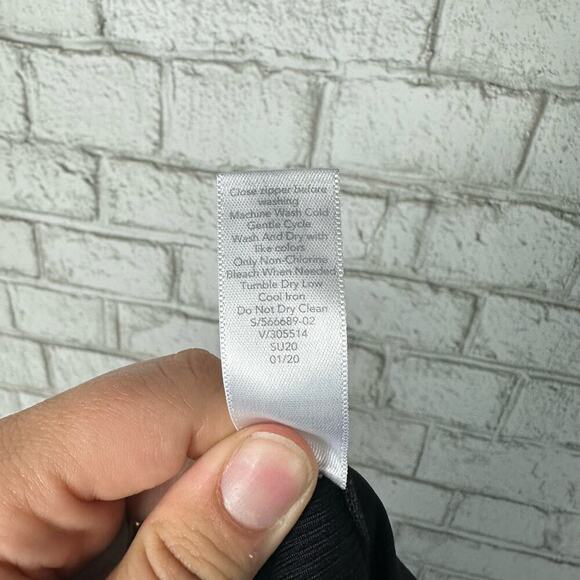 Athleta Pants Black Textured Brooklyn Jogger Athletic Athleisure Neutral 8 - Picture 6 of 9